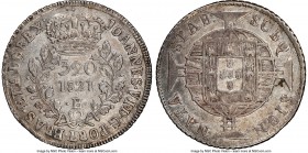 João VI 320 Reis 1821-B AU Details (Cleaned) NGC, Bahia mint, KM324.3, LMB-459. Minimally circulated with a well-centered strike. 

HID09801242017

© ...