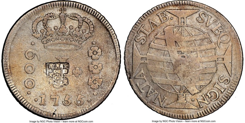 João Prince Regent Counterstamped 640 Reis ND (1809) VF Details (Cleaned) NGC, R...
