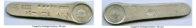 Republic silver "Brazil Numismatic Society Anniversary" Commemorative Bar 1954 UNC, cf. Unusual Word Coins, pg. 66, Type VI. 91mm, 86.84gm. Stamped "I...