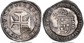 Pedro II Counterstamped 500 Reis ND (1698) VF25 NGC, Lisbon mint, KM438.1, Gomes-116.02. C/S (XF Weak). Type IV countermark. Counterstamped upon earli...