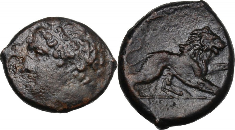 Sicily. Syracuse. Agathokles (317-289 BC). AE Litra. Struck circa 308/7 BC. Diad...