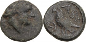 Greek Asia. Troas, Abydos. AE 10 mm, 4th-2nd century BC. Head of Apollo right. / Eagle standing right. cf. SNG München 20. AE. 1.15 g. 10.00 mm. RR. A...