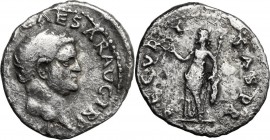Otho (69 AD). AR Denarius. Head right. / Securitas standing left, holding wreath and scepter. RIC I (2nd ed.) 10. AR. 3.00 g. 19.00 mm. About VF.