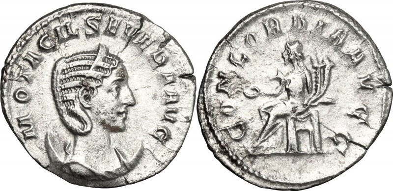 Otacilia Severa, wife of Philip I (244-249). AR Antoninianus, Rome mint. M OTACI...