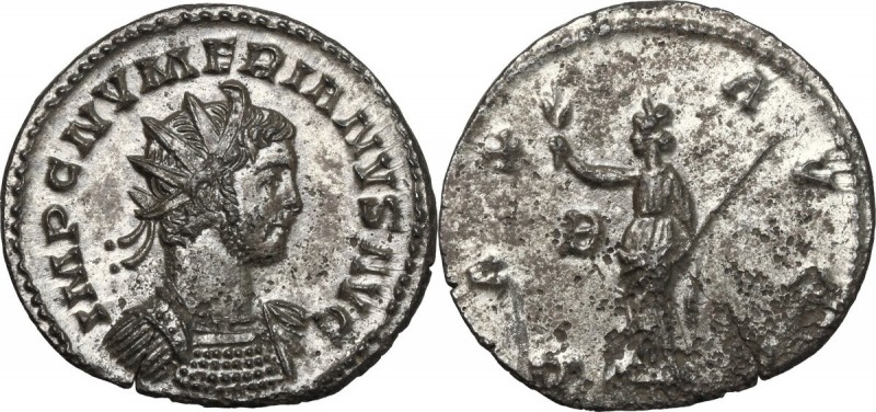 Numerian (283-284). BI Antoninianus, Lugdunum mint. Bust right, radiate, cuirass...