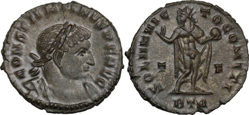 Constantine I (307-337). AE Follis, 317 AD, Trier mint. Bust right, laureate, cu...