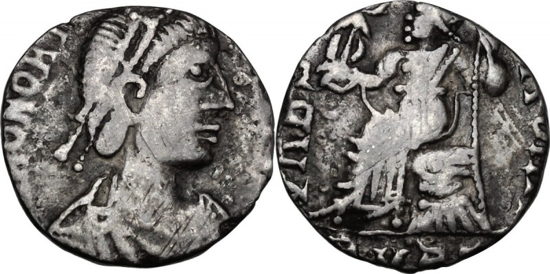 Vandals in North Africa. Gaiseric (428-477) to Huneric (447-484). AR Siliqua in ...