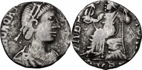 Vandals in North Africa. Gaiseric (428-477) to Huneric (447-484). AR Siliqua in the name of Honorius. Pseudo-Ravenna mint in Carthage, 470s-early 480s...