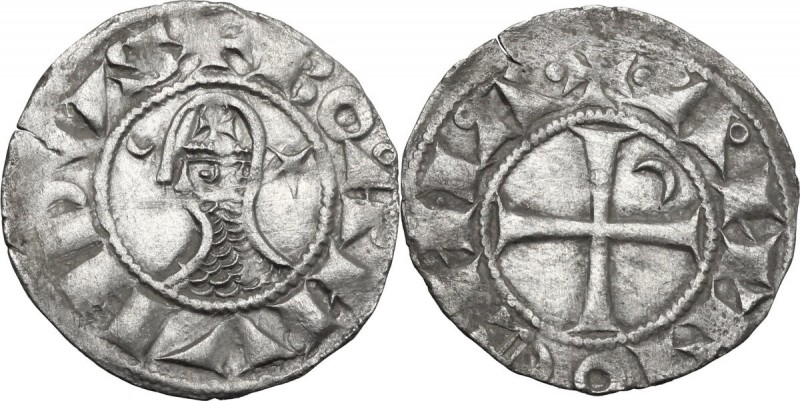 Antioch. Bohemond III, Majority (1163-1201). AR Denier. Malloy 65; Metcalf 381-3...