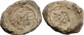 PB Seal, c. 9th-12th century. Monogram. / Monogram. PB. 15.51 g. 23.00 mm. About VF.