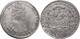 Austria. Wolfgang Graf von Schrattenbach (1711-1738). AR 1/2 Taler, 1727, Olmütz mint. KM 424. AR. 14.06 g. 36.00 mm. Toned. About EF.