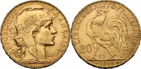 France. Third republic (1870-1940). 20 Francs 1913. Fried. 596a; Gad. 1064a. AV. 21.00 mm. EF.