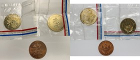 France. Republic. Lot of six (6) CU-AL coins: 50 francs 1951, 1952, 1952 B, 1953, 1953 B, 1954 B. Gad. 880. CU/AL. Interesting lot with scarce issues.