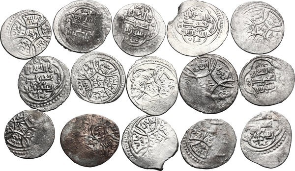 Iran. Ilkhanidi. Abu Sa'id (716-736 AH/ 1316-1336 d.C.). Lot of 15 AR units.