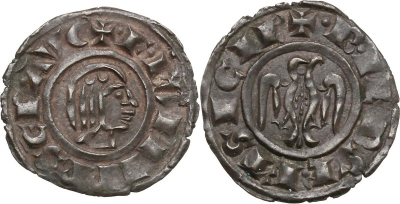 Italy. Federico II (1197-1250). BI Denaro, 1244, Brindisi mint. Sp. 128. BI. 0.9...