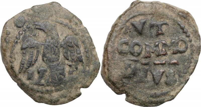 Italy. Filippo II (1556-1598). AE Grano, Messina mint. Sp. 121. AE. 3.29 g. 19.0...