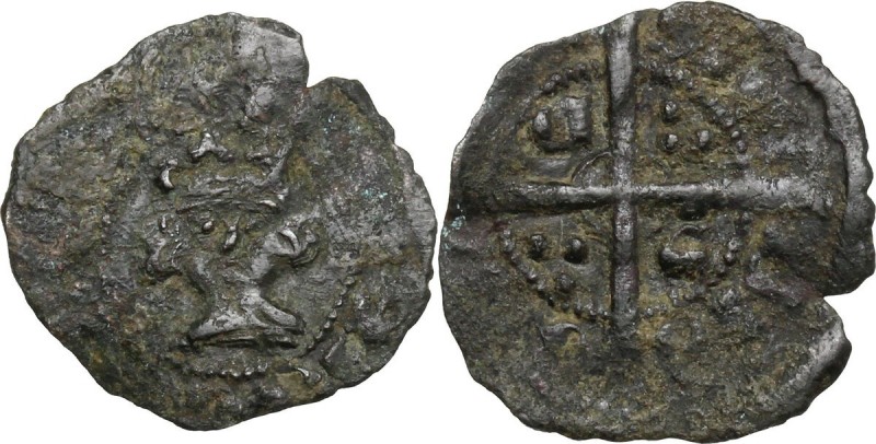 Italy. Federico IV il Semplice (1355-1377). BI Denaro, Sciacca mint. Sp. 264-265...