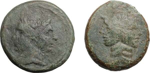 The Roman Republic. Lot of 2 unclassified AE Asses. 3rd-2nd century BC. AE. Good...