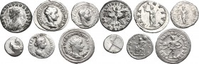 The Roman Empire. Multiple lot of six (6) AR coins: Denarii and Antoniniani. In addiction AR Drachm of Chersonesos (Thrace). AR. About VF:Good VF.