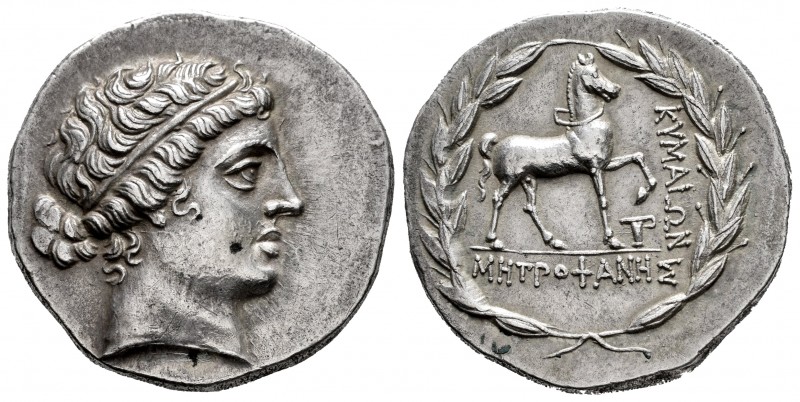 Aeolis. Kyme. Tetradrachm. 150 a.C. Metrophanes, magistrate. (Seaby-4184). (Pozz...