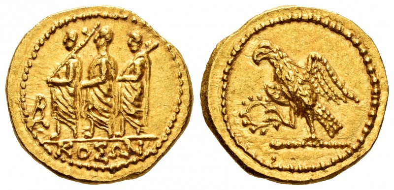 Thrace. Koson. Stater. 42 BC. (RPC-1701). (Gc-1733). Anv.: Roman consul (L. Juni...