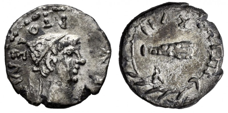 Kings of Mauretania. Ptolemy. Denarius. 24-40 AD (RY 17 = 37 AD). (CNG 103, 419)...