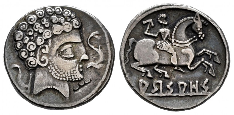 Arsaos. Denarius. 120-80 BC. Area of Navarra. (Abh-139). (Acip-1655). (C-14). An...