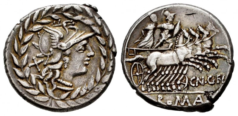 Gellius. Cnaeus Gellius. Denarius. 138 BC. Rome. (Ffc-740). (Craw-232). (Cal-610...