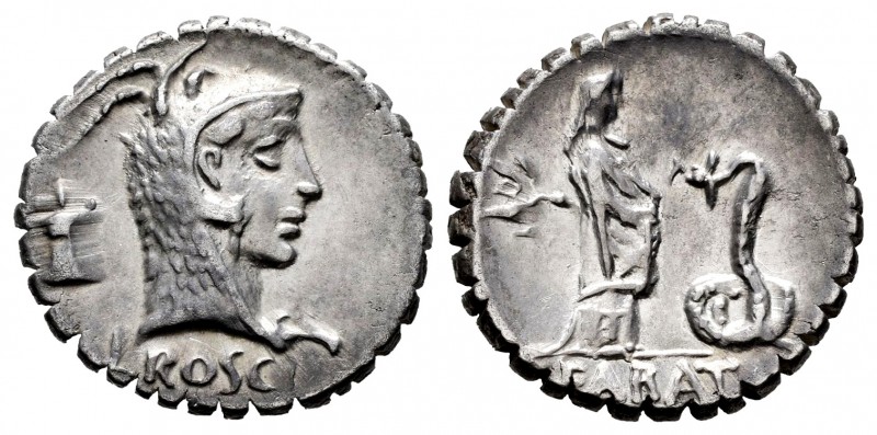 Roscius. L. Roscius. Denarius. 62 BC. Central Italy. (Ffc-1090). (Craw-412/1 sym...