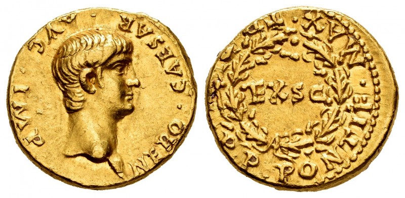Nero. Aureus. 58-59 AD. Rome. (Ric-14). (Cal-423). Anv.: NERO • CAESAR • AVG • I...