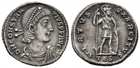 Constantius II. Miliarense. 355-361 AD. Thessalonica. (Ric-203). (Rsc-326). (Gnecchi-70). Anv.: D N CONSTANTIVS P F AVG. Draped bust with pearl diadem...