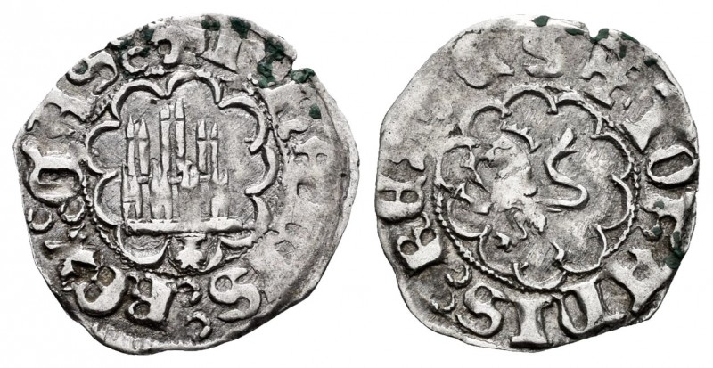 Kingdom of Castille and Leon. Juan II (1406-1454). 1/6 real. Coruña. (Abh-623 va...