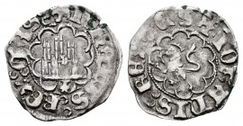 Kingdom of Castille and Leon. Juan II (1406-1454). 1/6 real. Coruña. (Abh-623 var). (Bautista-796 var). Anv.: + IOHANIS: REX: CAS:. Castle with lobula...