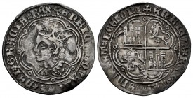 Kingdom of Castille and Leon. Enrique IV (1454-1474). 1 real. Sevilla. (Bautista-894.1 var). Anv.: +ENRICVS QVARTVS DEI GRACIA REX. Rev.: +ENRICVS REX...