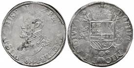 Philip II (1556-1598). 1 escudo felipe. 1558. Nimega. (Vti-1178). (Vanhoudt-253.NIJ). Ag. 33,80 g. Roundel at the begining of the legend on obverse. S...