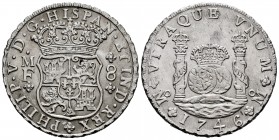 Philip V (1700-1746). 8 reales. 1746. México. MF. (Cal-1470). Ag. 26,86 g. A good sample. XF. Est...450,00. 

SPANISH DESCRIPTION: Felipe V (1700-1746...