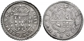 Philip V (1700-1746). 8 reales. 1709. Sevilla. M. (Cal-1612). (Cy-9222, same specimen). Ag. 26,78 g. Magnificent piece for this type. Of the highest r...