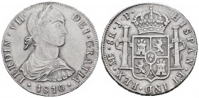 Ferdinand VII (1808-1833). 8 reales. 1810. Lima. JP. (Cal-1241). Ag. 27,10 g. Indigenous bust. Scarce. Almost XF. Est...300,00. 

SPANISH DESCRIPTION:...