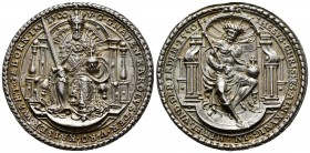 Austria. Charles V. Medal. 1550. Concz Welcz. (Katz-212). (Bernhart-116). (Doneb-4379). Anv.: V.G. GNADEN KAROLVS DER V RO KAISER WART GEBOREN IM 1500...