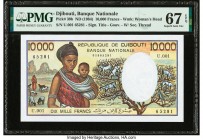 Djibouti Banque Nationale de Djibouti 10,000 Francs ND (1984) Pick 39b PMG Superb Gem Unc 67 EPQ. 

HID09801242017

© 2020 Heritage Auctions | All Rig...