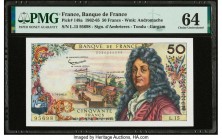 France Banque de France 50 Francs 7.6.1962 Pick 148a PMG Choice Uncirculated 64. Pinholes.

HID09801242017

© 2020 Heritage Auctions | All Rights Rese...