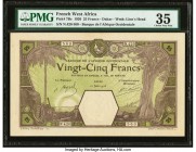 French West Africa Banque de l'Afrique Occidentale 25 Francs 10.6.1926 Pick 7Bc PMG Choice Very Fine 35. 

HID09801242017

© 2020 Heritage Auctions | ...