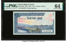 Israel Bank of Israel 1 Lira 1955 / 5715 Pick 25a PMG Choice Uncirculated 64. 

HID09801242017

© 2020 Heritage Auctions | All Rights Reserved