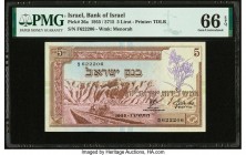 Israel Bank of Israel 5 Lirot 1955 / 5715 Pick 26a PMG Gem Uncirculated 66 EPQ. 

HID09801242017

© 2020 Heritage Auctions | All Rights Reserved