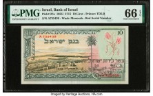 Israel Bank of Israel 10 Lirot 1955 / 5715 Pick 27a PMG Gem Uncirculated 66 EPQ. 

HID09801242017

© 2020 Heritage Auctions | All Rights Reserved