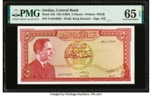 Jordan Central Bank of Jordan 5 Dinars ND (1959) Pick 15b PMG Gem Uncirculated 65 EPQ. 

HID09801242017

© 2020 Heritage Auctions | All Rights Reserve...