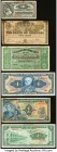 Mexico, Nicaragua, Costa Rica and More Group Lot of 14 Examples Fine-Crisp Uncirculated. Staining, previous mounting and annotations are present on a ...