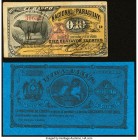 Paraguay Banco Nacional Del Paraguay; Lezica y Lanus 10 Centavos; 50 Centimos 1886; ND (1870) Pick S142a; S181r Two Examples Very Fine; About Uncircul...