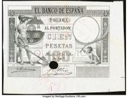 Spain Banco de Espana, Madrid 100 Pesetas 1.7.1903 Pick 53p Proof Crisp Uncirculated. Hole punched.

HID09801242017

© 2020 Heritage Auctions | All Ri...
