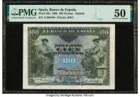 Spain Banco de Espana 100 Pesetas 30.6.1906 Pick 59a PMG About Uncirculated 50. 

HID09801242017

© 2020 Heritage Auctions | All Rights Reserved